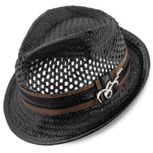 Load image into Gallery viewer, Santana - Straw Men&#39;s Fedora Hat