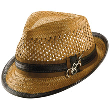 Load image into Gallery viewer, Santana - Straw Men&#39;s Fedora Hat