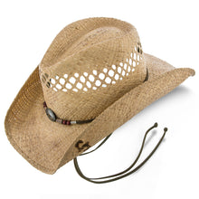 Load image into Gallery viewer, Stetson - Stained Raffia Men&#39;s Wide Brim Hat