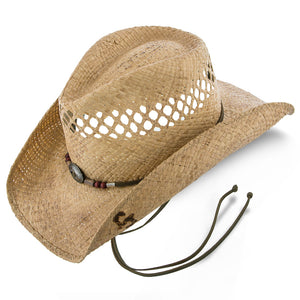 Stetson - Stained Raffia Men's Wide Brim Hat