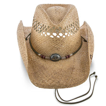 Load image into Gallery viewer, Stetson - Stained Raffia Men&#39;s Wide Brim Hat