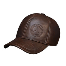 Load image into Gallery viewer, Spring Genuine Leather Men Baseball Cap