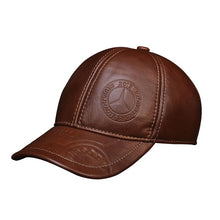 Load image into Gallery viewer, Spring Genuine Leather Men Baseball Cap