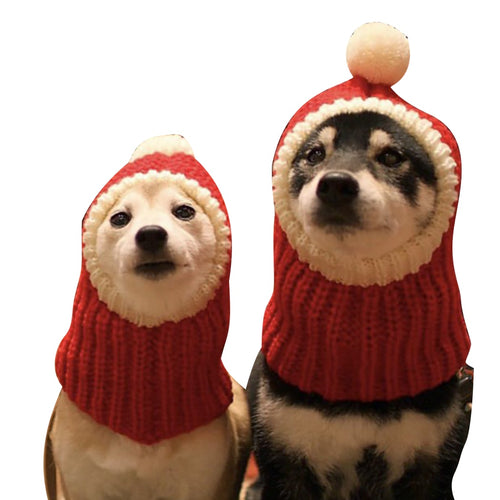 Christmas  Knitted Pets Store Warm Lovely Dog Hats For Pets Cats